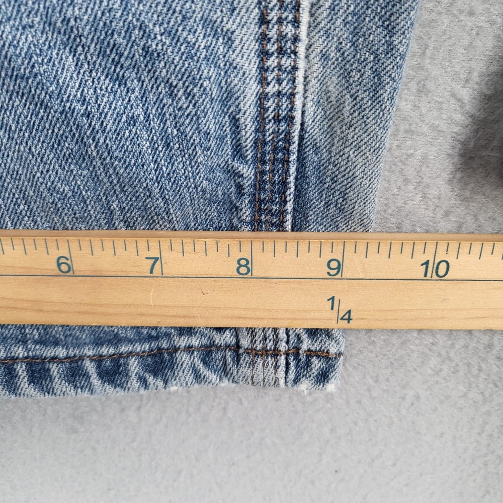 Carhartt Jeans Men's 32x29 Light Wash Denim Relaxed Fit Distressed Workwear Pant - Picture 11 of 16